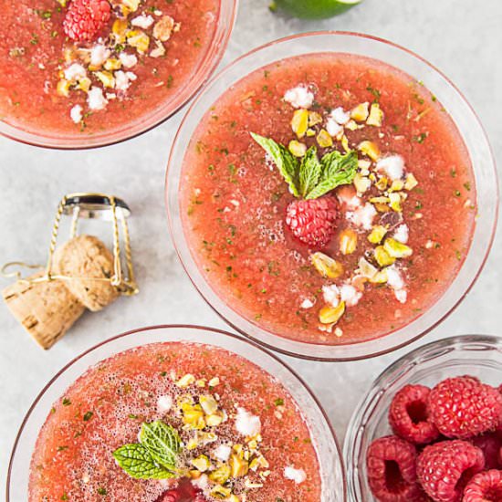 Rosé and Watermelon Soup