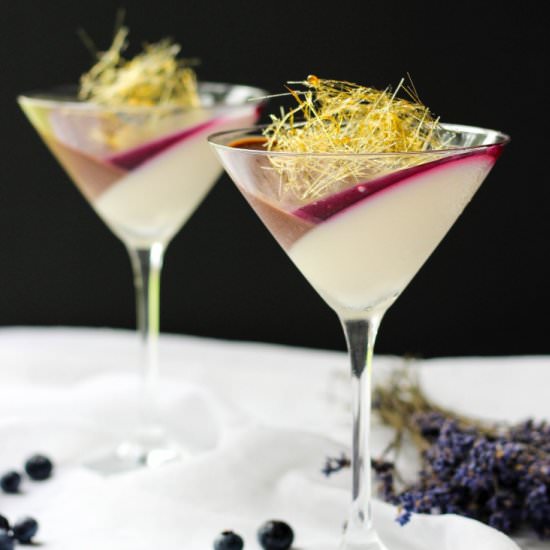 Lavender Chocolate Panna Cotta