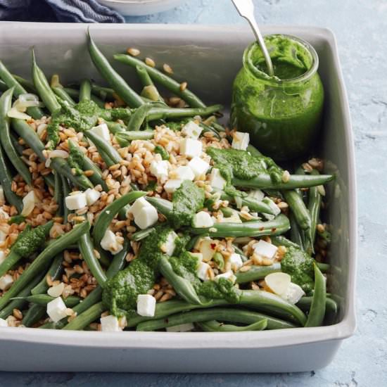 Green Bean Farro Salad