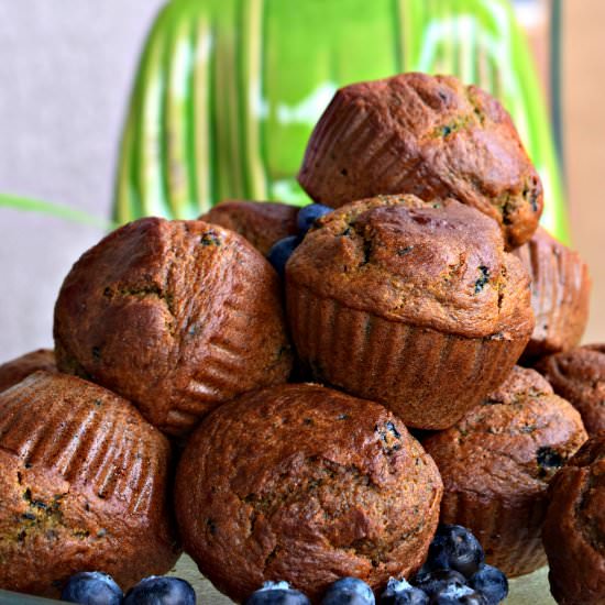 Kiwi Blueberry Muffins