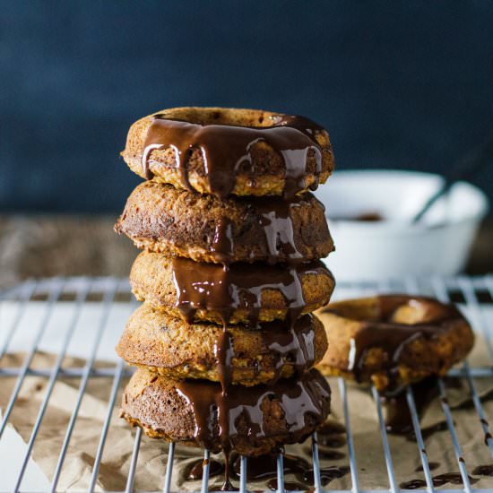 Peanut Butter Chocolate Donuts