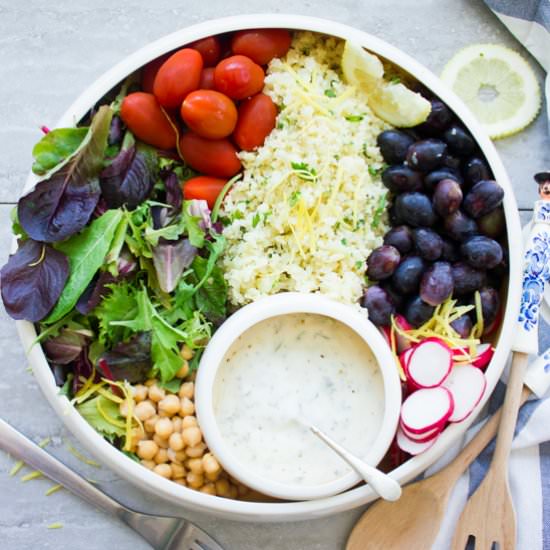 Lemon Cauliflower Rice Salad