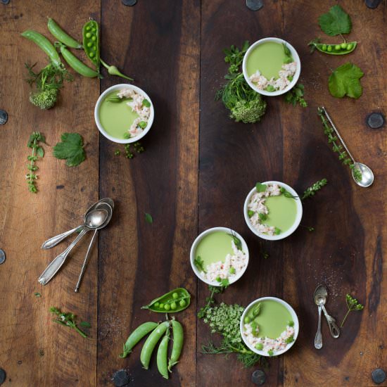 Green Pea Panna Cotta