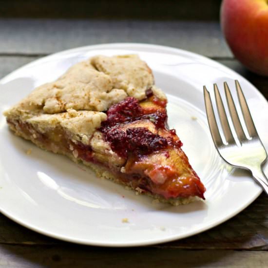 Raspberry Peach Galette