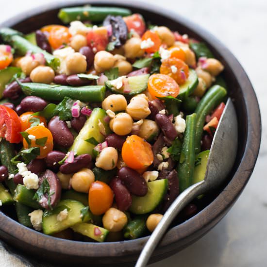 Mediterrranean Three Bean Salad