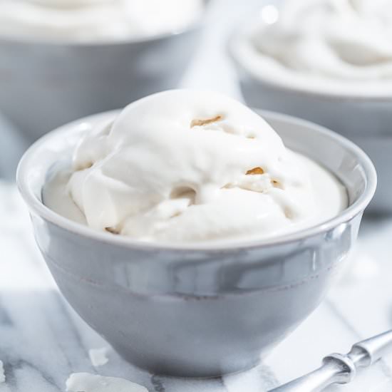 Homemade Coconut Ice Cream