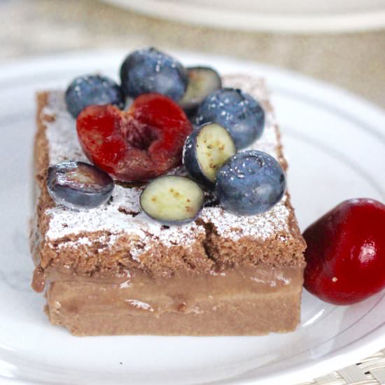 Chocolate Chai Magic Cake
