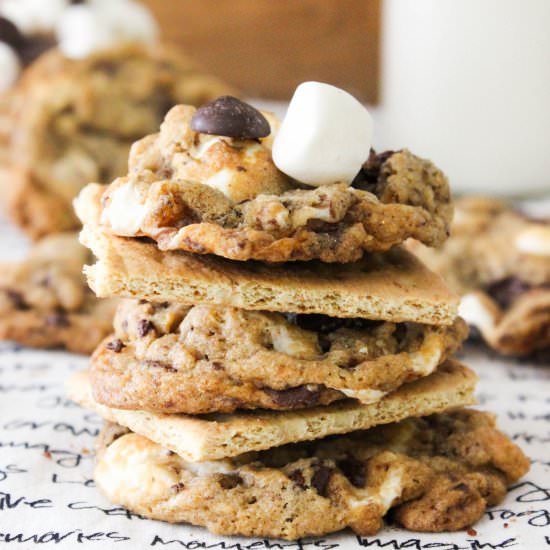 Vegan S’mores Cookies