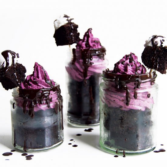 Vegan Black Forest Brownie Sundaes