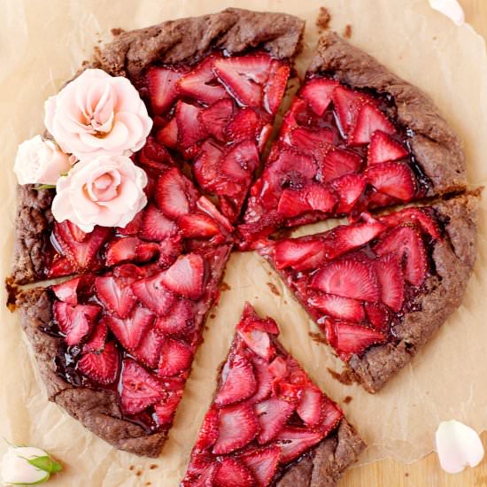 Strawberry and Champagne Tart