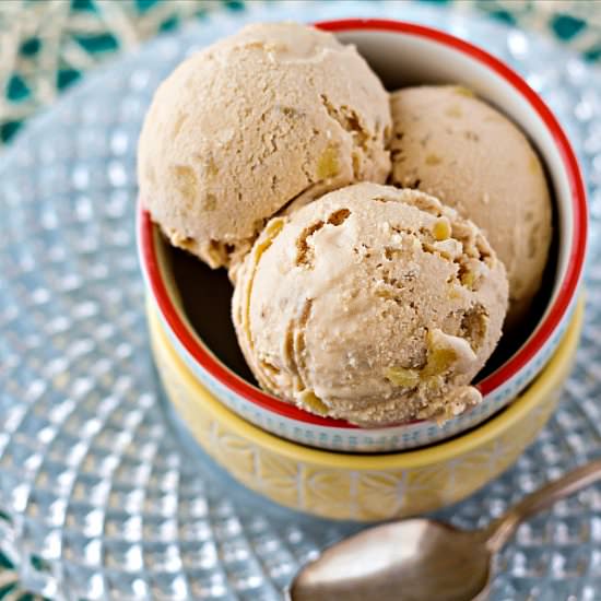 Smoked Caramel Pineapple Ice Cream