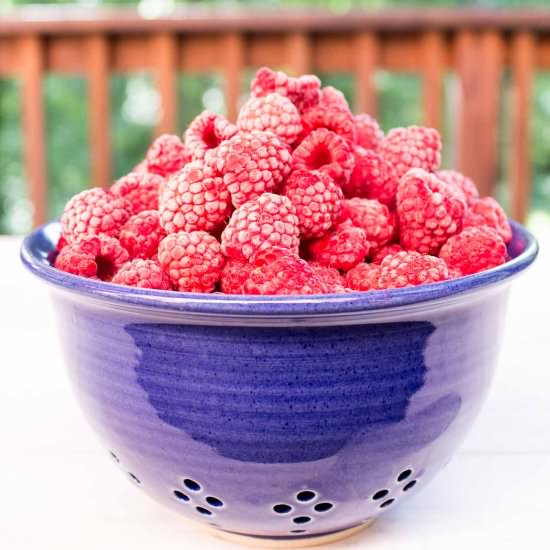 Freezing Fresh Raspberries