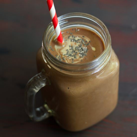 Chocolate Peanut Chia Smoothie