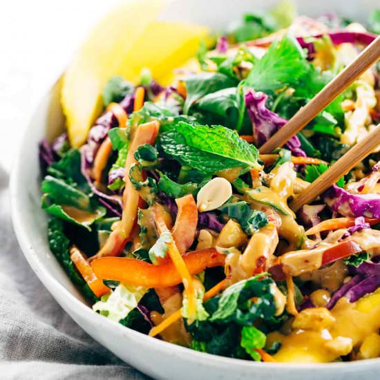 Thai Salad with Creamy Peanuts