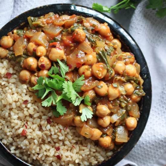 Chickpea Tomato Sauce Curry
