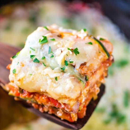 Crock Pot Low Carb Lasagna