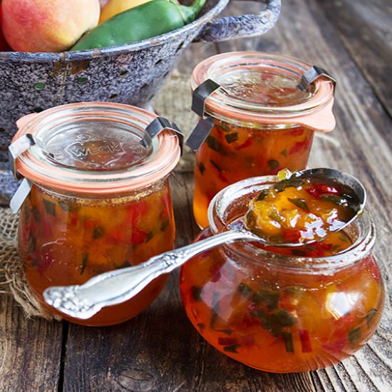 Peach and Pepper Jam
