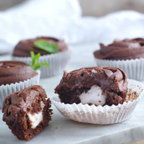 Mint Chocolate After Eight Cupcakes