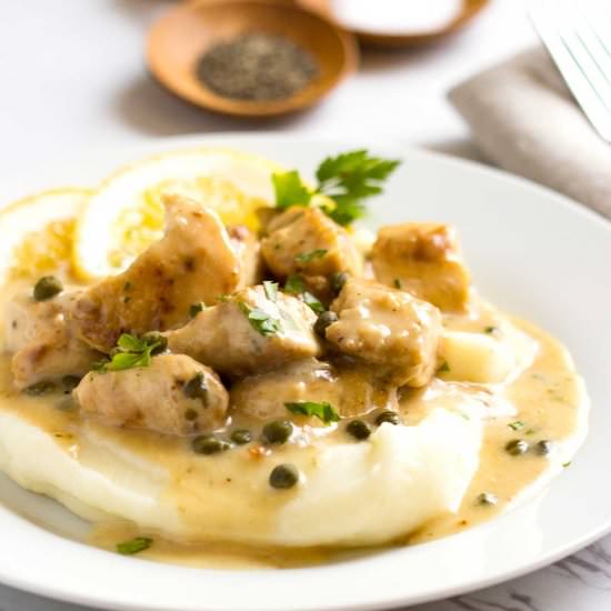 Chopped Chicken Picatta