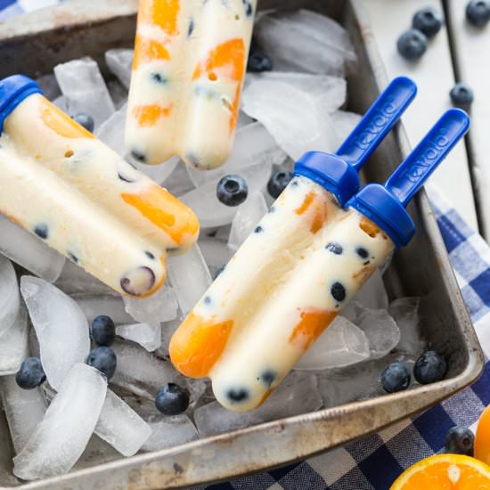 Apricot Blueberry Creamsicles