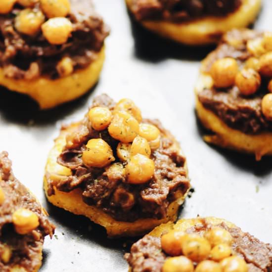 Chickpea Polenta Chili Cakes