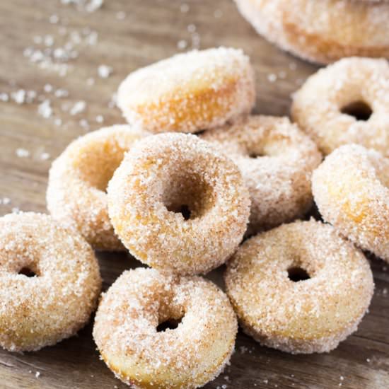 Mini Cinnamon Sugar Doughnuts