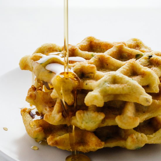 Vegetarian Jalapeno Bacon Waffles