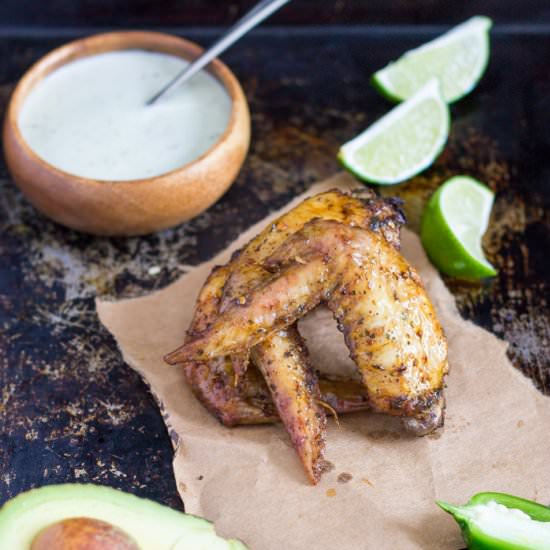 Southwest Spiced Chicken Wings