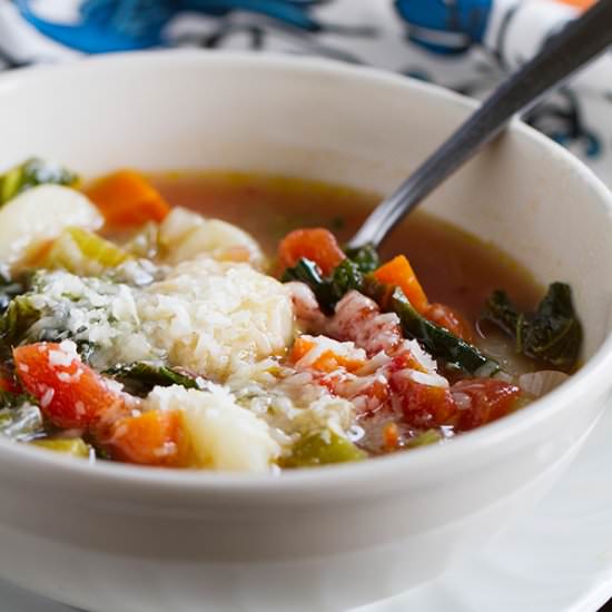 Minestrone with Gnocchi
