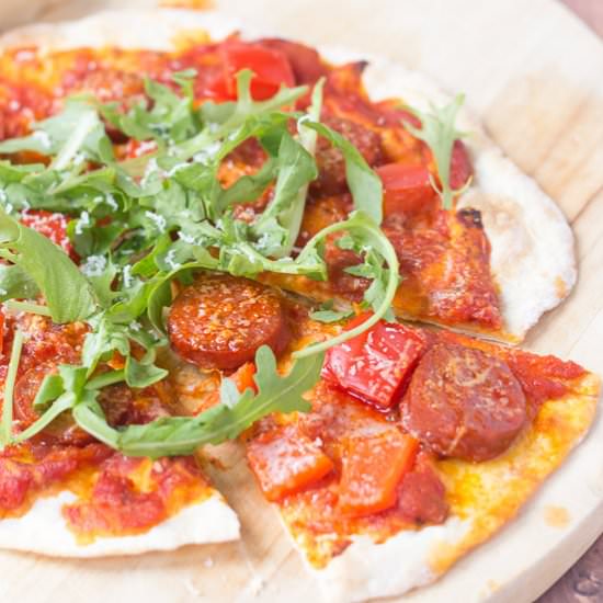 30 Minutes Easy Flatbread Pizza