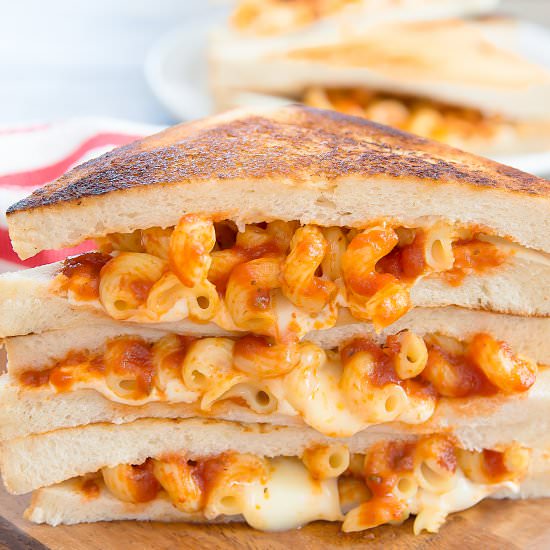 Spaghetti Grilled Cheese Sandwich