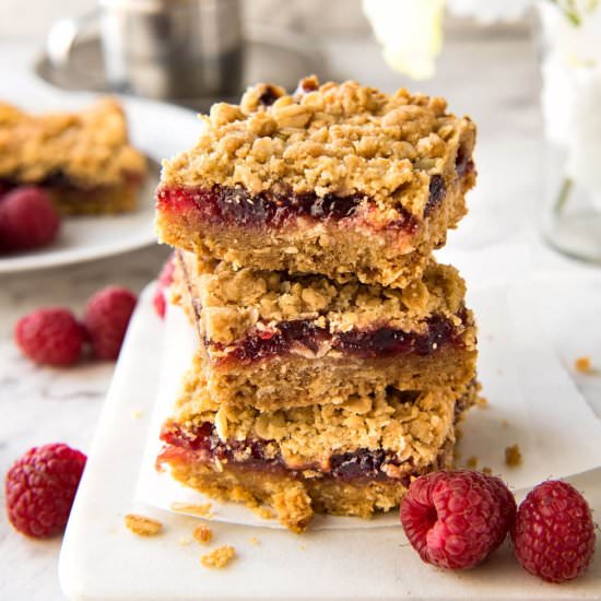 EASIEST EVER RASPBERRY JAM BARS