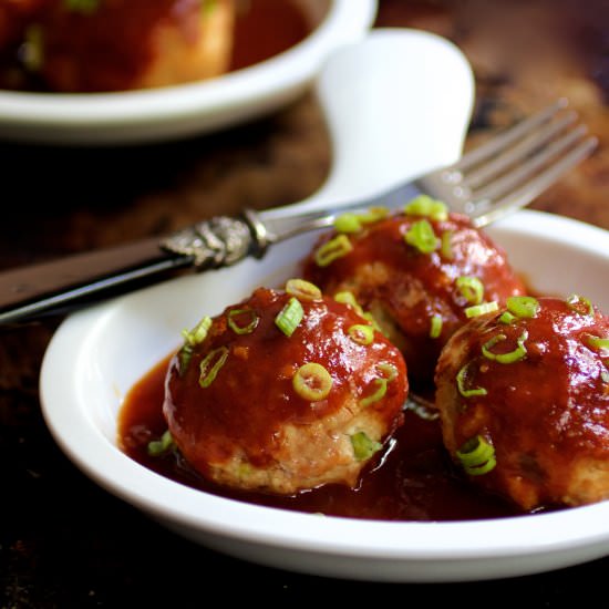 Asian Barbecue Chicken Meatballs