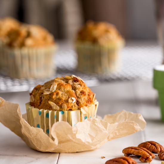 Maple Pecan Spelt Muffins