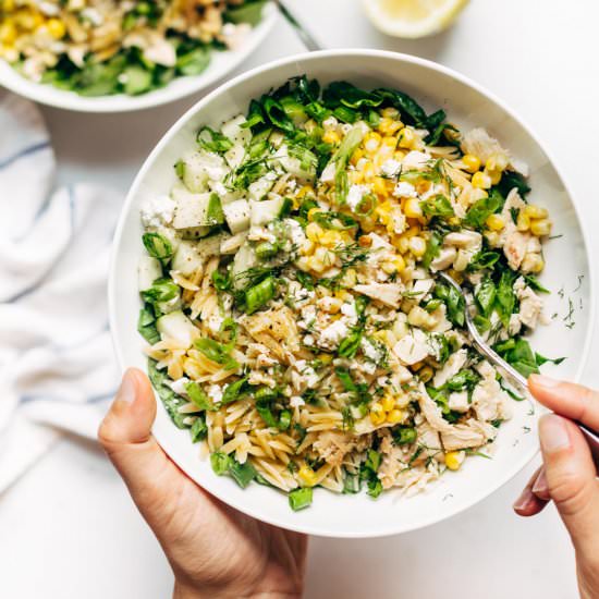 Zippy Orzo Summer Salad