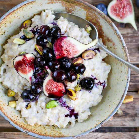 Brown Rice Porridge with Figs