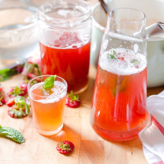 Strawberry Rhubarb Simple Syrup