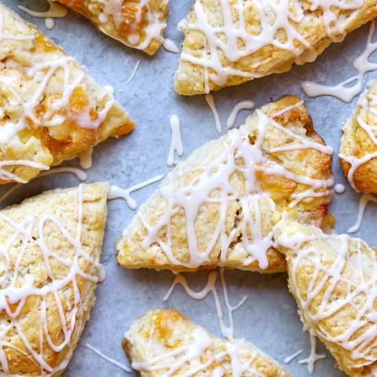 Peach Cream Scone