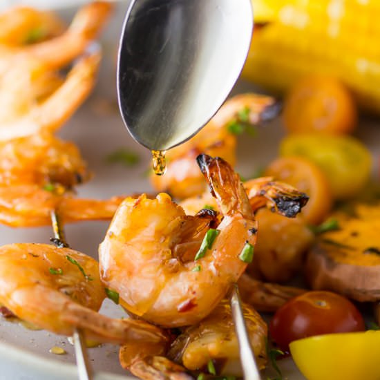 Chipotle Grilled Shrimp Skewers