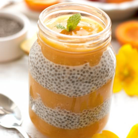 Mango and Papaya Chia Pudding