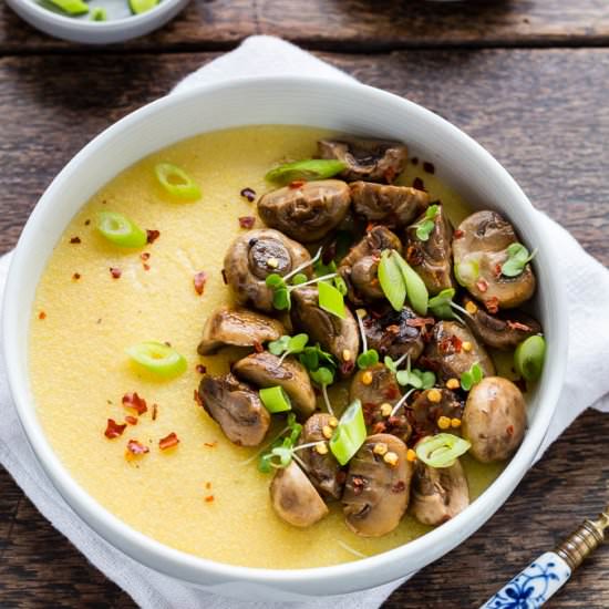 Polenta with Orange Mushrooms
