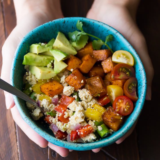 Tofu Scramble and Sweet Potatoes