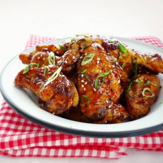 Oven Roasted Honey Garlic Chicken