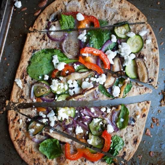 Roasted Veggie Flatbread