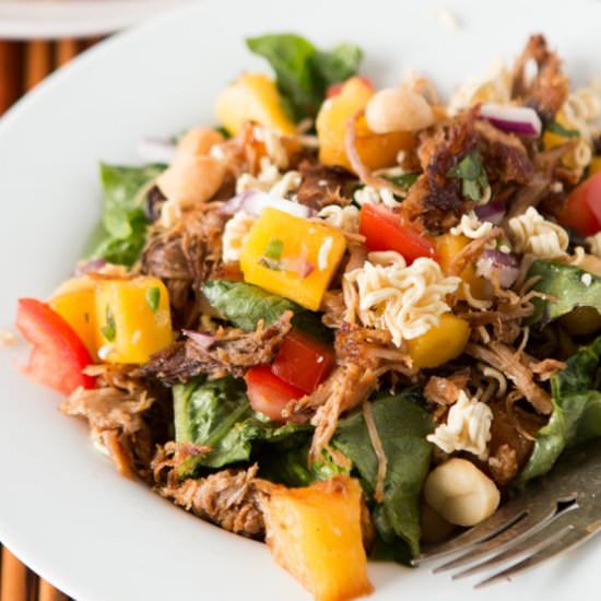 crunchy polynesian pork salad