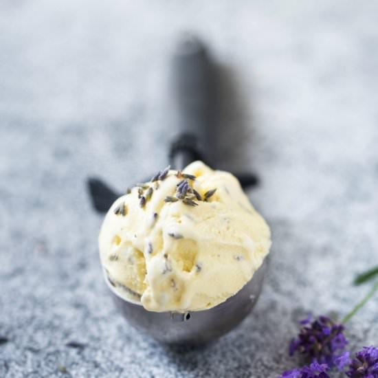 Lavendel Vanilla Ice Cream