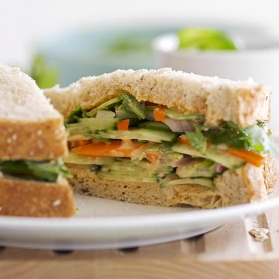 Spicy Thai Veggie Sandwich