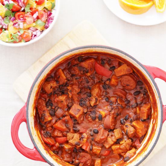 Brazilian Feijoada & Orange Salsa