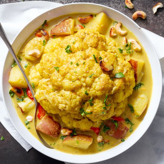Cashew Whole Cauliflower Curry