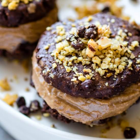 Double Chocolate Cookie Sandwiches